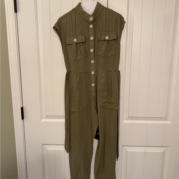 Zara Linen belted jumpsuit - Picture 4 of 12